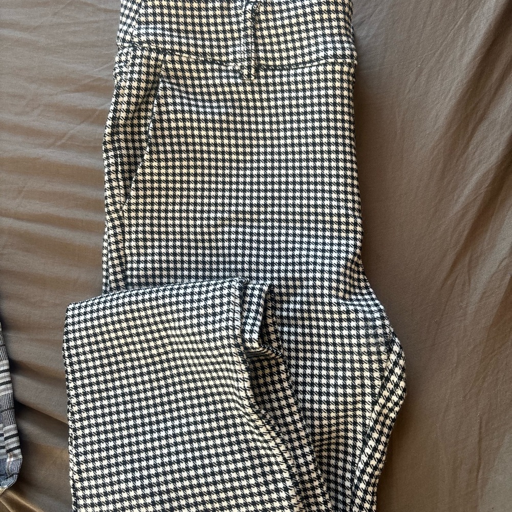 Black and White Houndstooth Pants